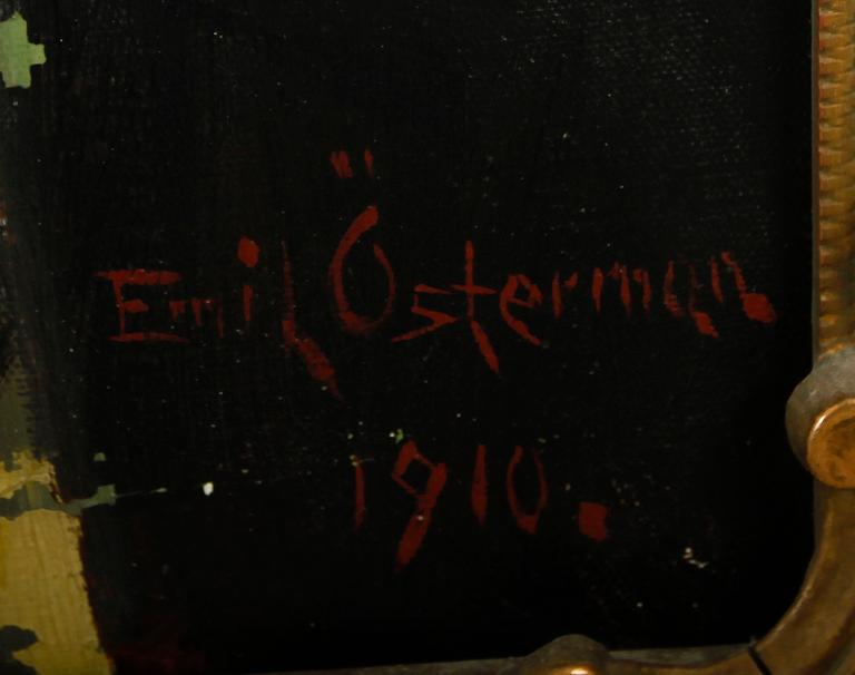 EMIL ÖSTERMAN, olja på duk, sign och dat 1910.