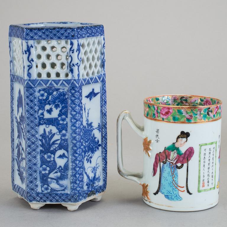 PARTI PORSLIN, 8 delar, porslin, Kina, 17-/18-/1900-tal.