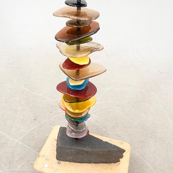 Birgitte Linde, sculpture glass and stone.