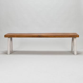 Bench, 18th and 20th century. Length 172 cm.