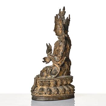 Guanyin, brons. Mingdynastin (1368-1644).