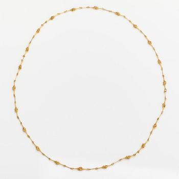 Björn Weckström, A 14K gold necklace "Nugget ". Lapponia 1997.