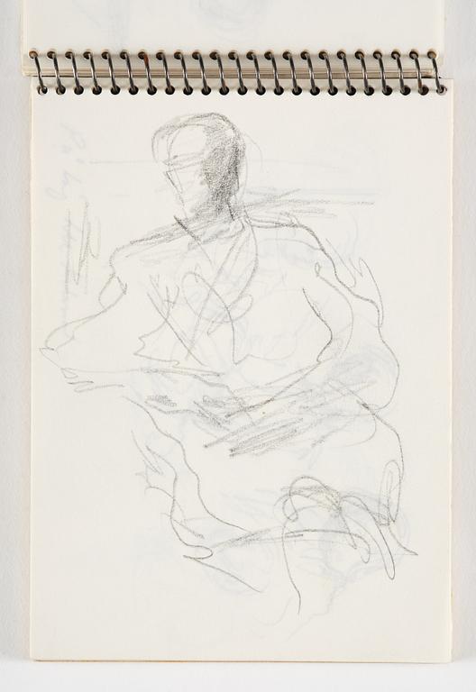 Lotte Laserstein, 4 skissböcker med blyertsteckningar.