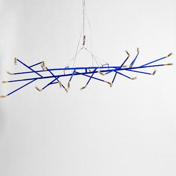 Jonas Bohlin, taklampa, ”Norrsken”, ed. 22/29, Örsjö Belysning, 2016.