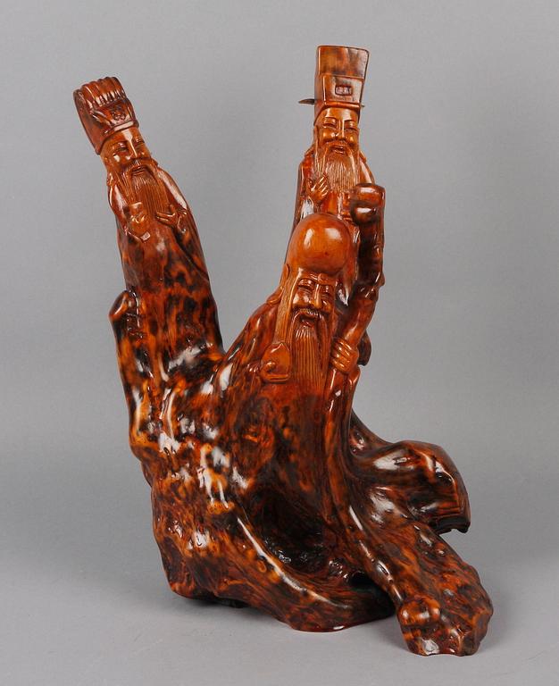 FIGURIN, rotträ, Kina, 1900-tal.