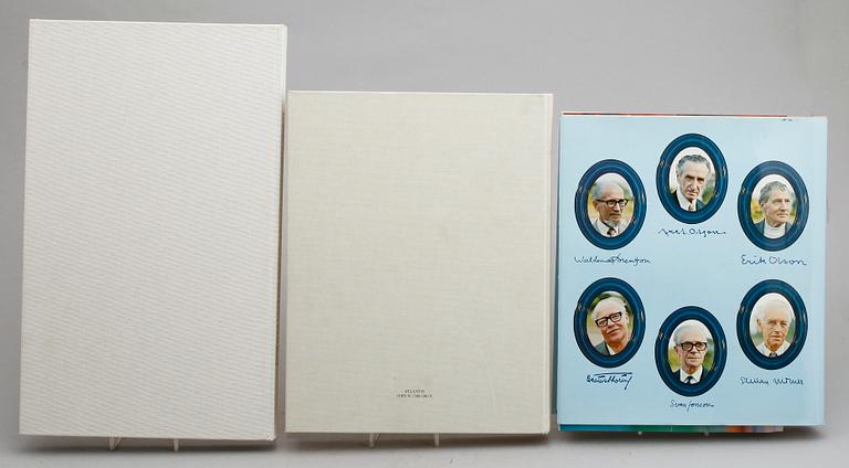 BÖCKER, 3 st, "Kebnekaise och Omnejd", Th S Gudjohnsen. "Halmstadgruppen 50 år" samt "Gluntarne", Atlantis 1979.