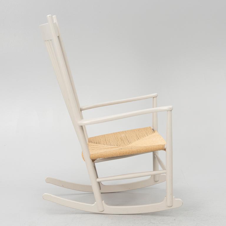 Hans J. Wegner, a rocking chair model 'J 16', FDB Möbler, late 20th century.