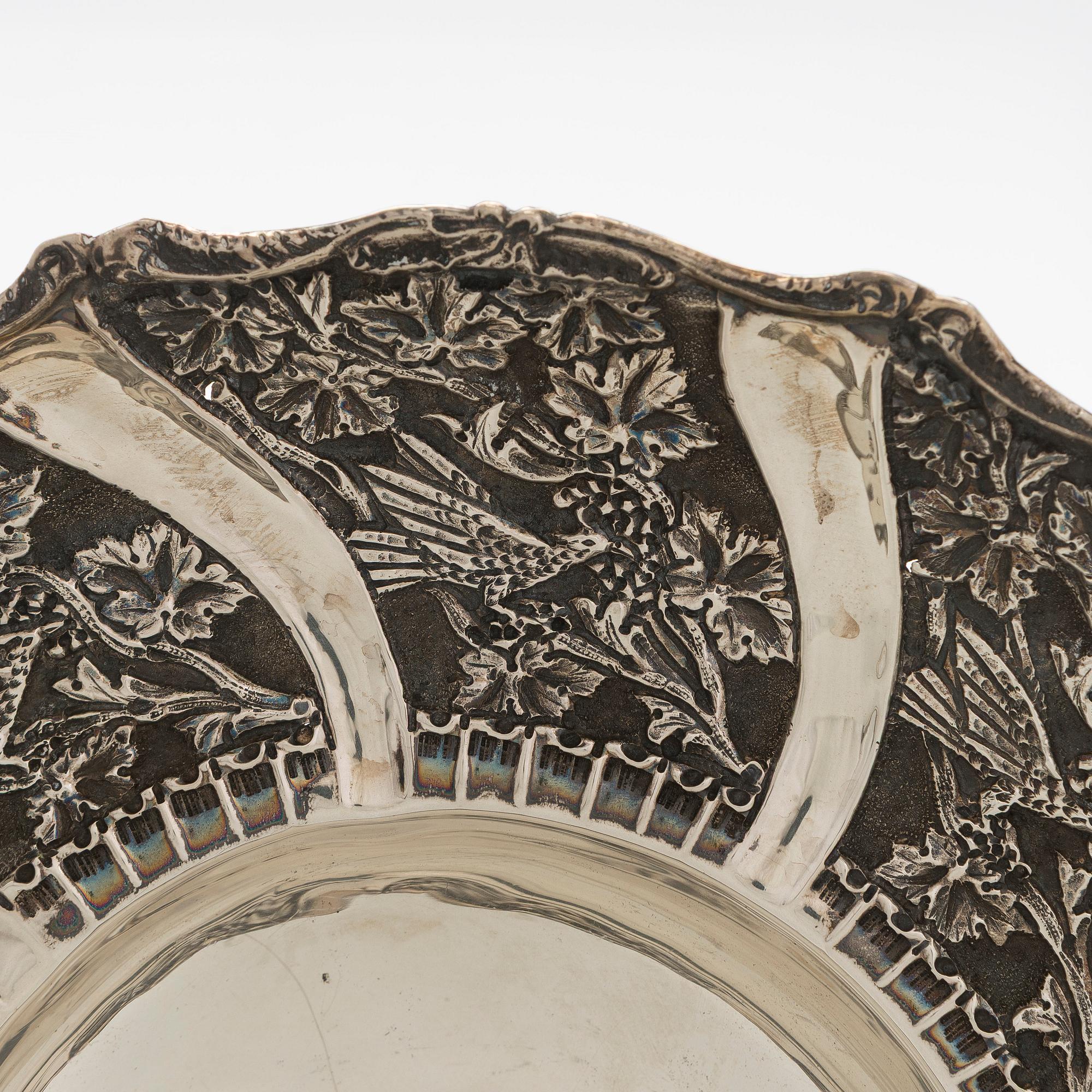 Skål, silver (900), möjligen Mellanöstern, 1900-tal.