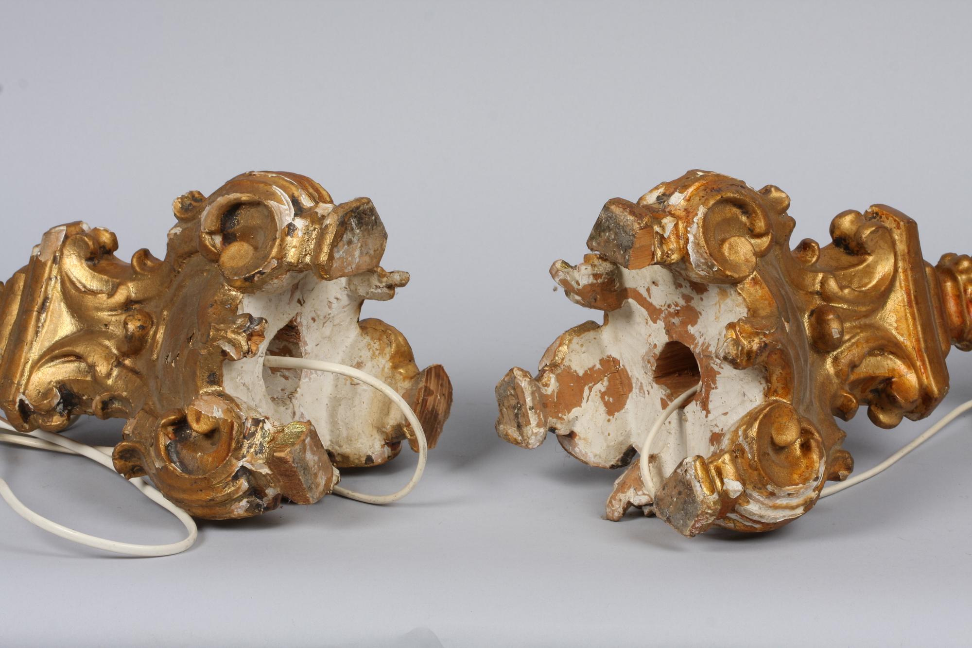 BORDSARMATURER, ett par, barockstil, 1800/1900-tal.