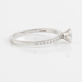 Brilliant cut diamond ring.