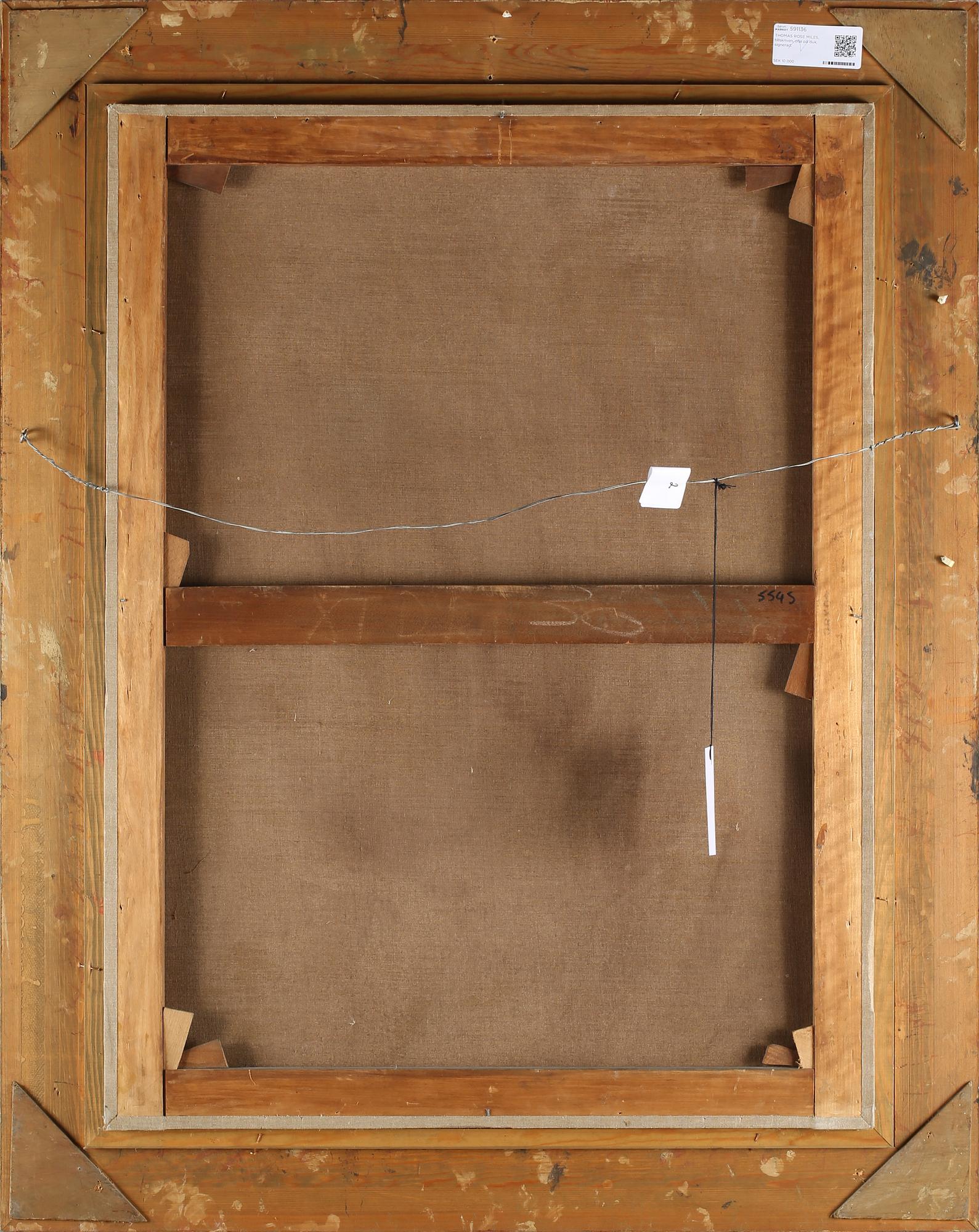 THOMAS ROSE MILES, tillskriven, olja på duk, signerad.