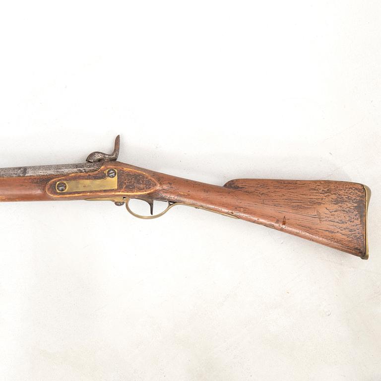 Rifle, flintlock, Norrtälje factory, model 1826 - 45, Sweden.