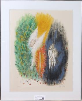 REUVEN RUBIN, färglitografier, 2 st, sign o numr 10/150.