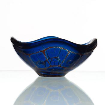 Sven Palmqvist, a 'Ravenna' glass bowl, Orrefors 1965.