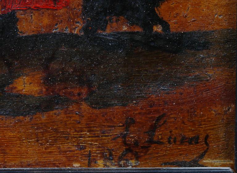 EUGENIO LUCAS VÉLAZQUEZ, attributed, oil on panneau, dat -86.