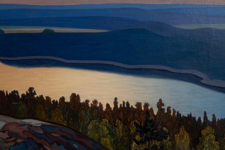 Hilding Werner, Motiv från Glafsfjorden, Värmland.