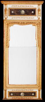 A late Gustavian late 18th Century mirror.