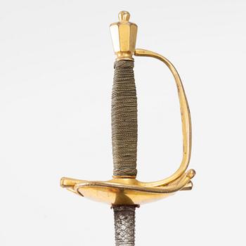 A smallsword, 18th century.