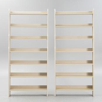 Bokhyllor, ett par, "Ekolsund", IKEA:s 1700-talsserie, 1990-tal.