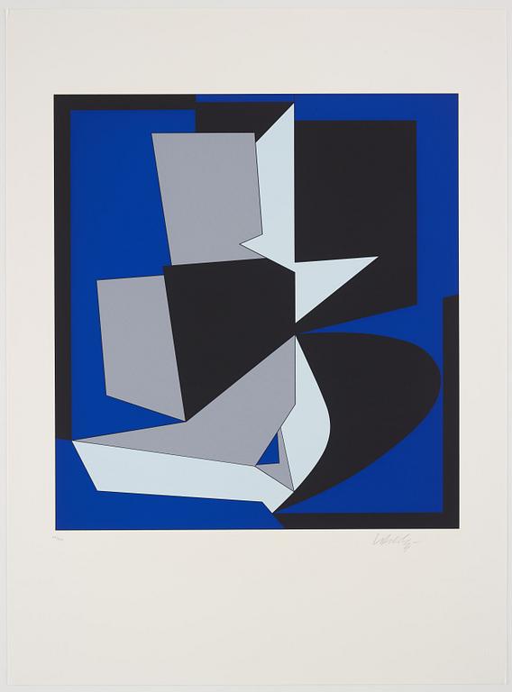 Victor Vasarely, portfolio with 5 silkscreen in colours, signed 60/150.