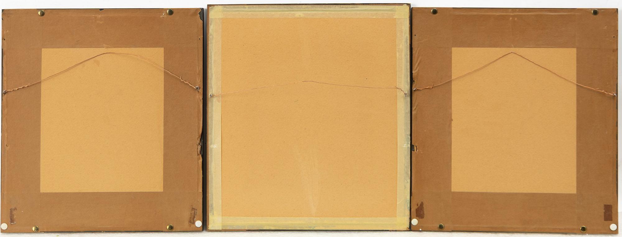 Japanska träsnitt, 19 stycken, med två försättsblad, Japan, 1900-talets första hälft.