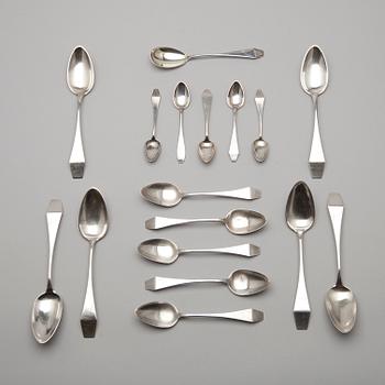 PARTI SKEDAR, 16 st, silver, diverse finska stämplar 1916-1922. Vikt ca 523 g.