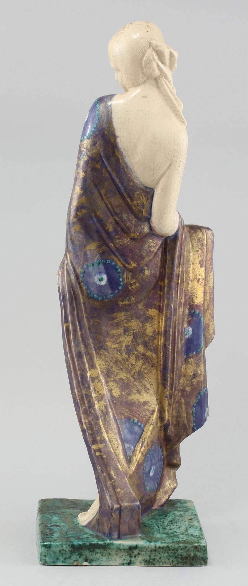 MARIE-LOUISE SIMARD, figurin, flintgods, Evolution, signerad.