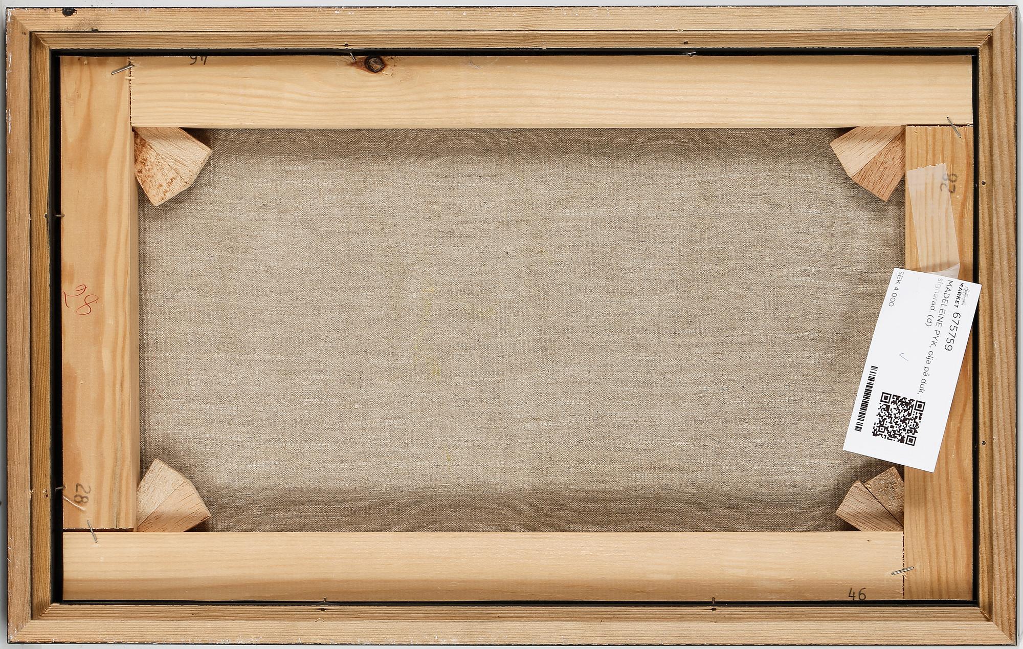 MADELEINE PYK, olja på duk, signerad.