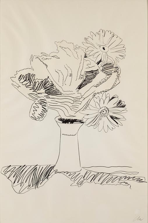 ANDY WARHOL, Silkscreen 1974, on Arches paper, signed with initials in pencil, and also signed and numbered 99/250 verso.