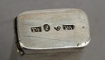 DOSOR, 3 st, silver, Europa, 1800-tal. Total vikt 187 g.