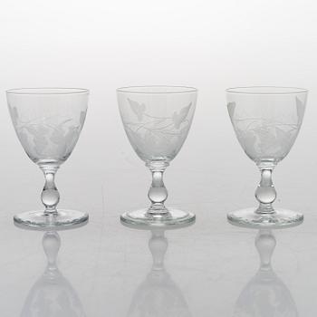 A 84-piece 'Savoy' glasswear, 1940s.