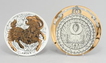 FAT, 2 st, porslin, Piero Fornasetti, Milano Italien 1966/72.