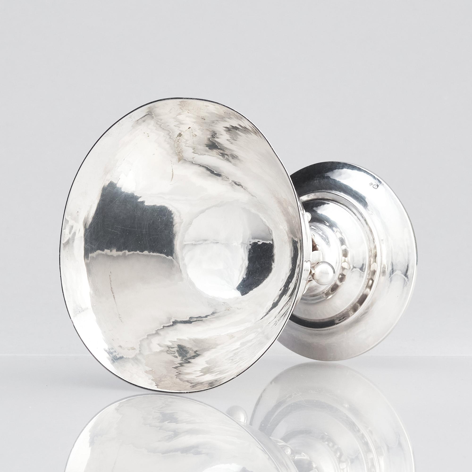Georg Jensen, an 830/1000 silver bowl, Copenhagen 1918, design nr 17.