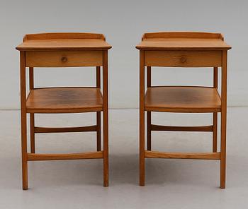 SÄNGBORD, 1 par, "Birgitta", Carl Malmsten, Bodafors, 1900-talets andra hälft.