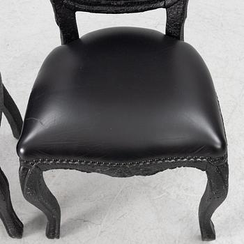 Maarten Baas, 2 st, "Smoke Chair", Moooi.