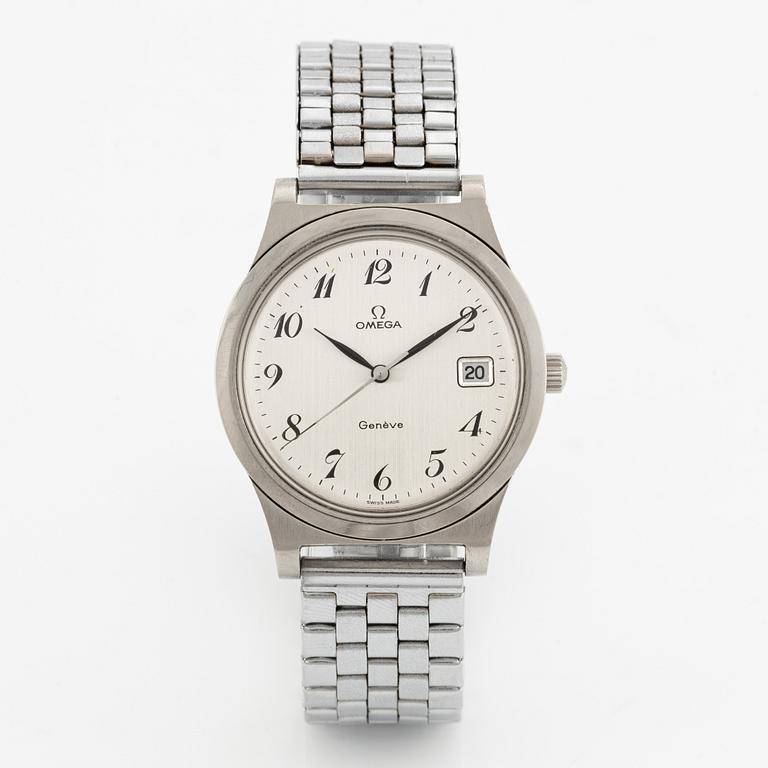 Omega, Genève, wristwatch, 36.5 mm.