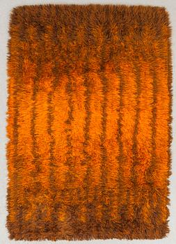 MATTA, maskinvävd rya, "Västanvind". Marianne Richter för Wahlbecks i Linköping. Ur Östergyllen-serien. Ca 190 x 130 cm.