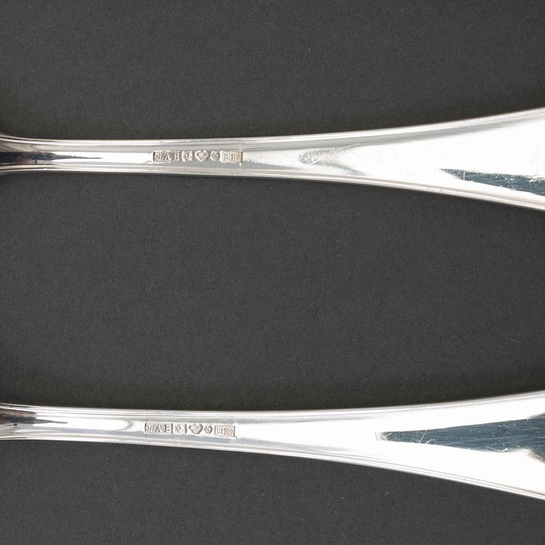 BESTICKUPPSÄTTNING, 36 delar, silver, GAB, Eskilstuna, 1975 och -76.