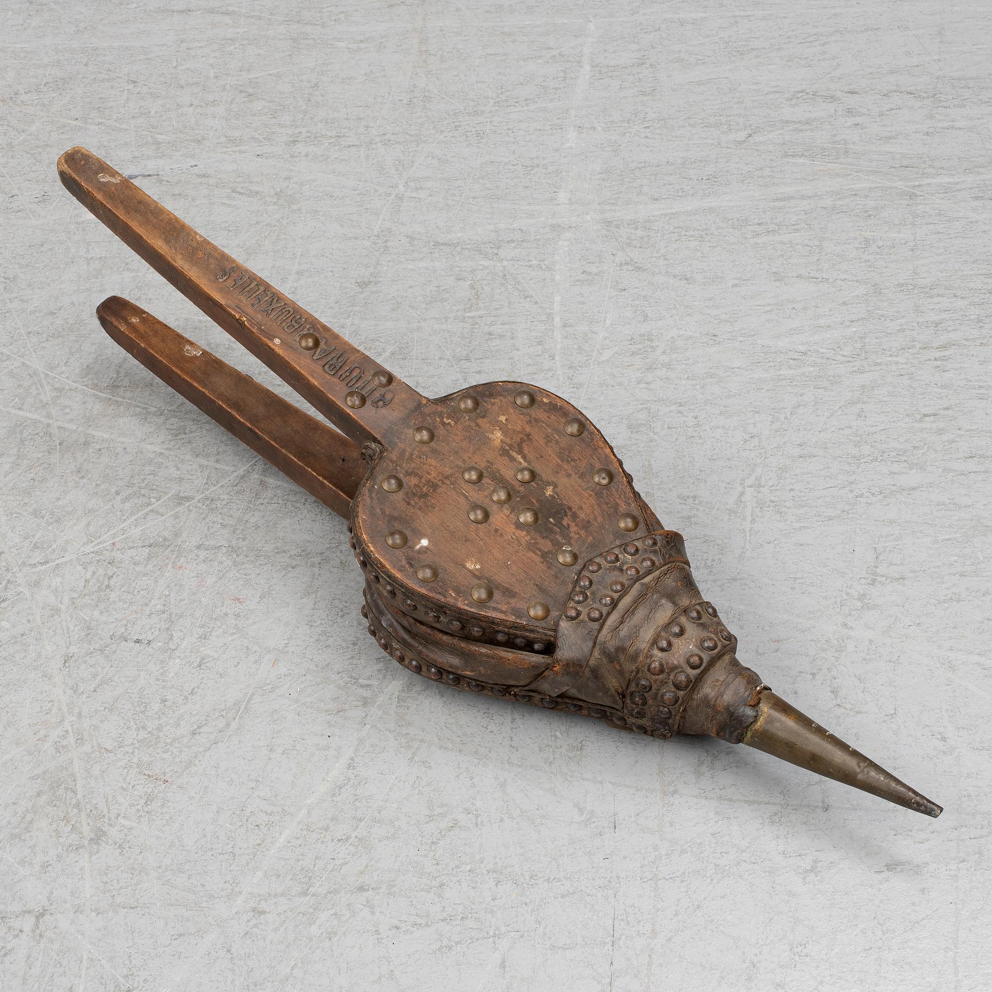 A 19th century Belgian bellows.
