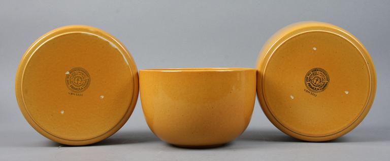 PARTI STENGODS, 5 delar, "Primula", Stig Lindberg, Gustavsberg.