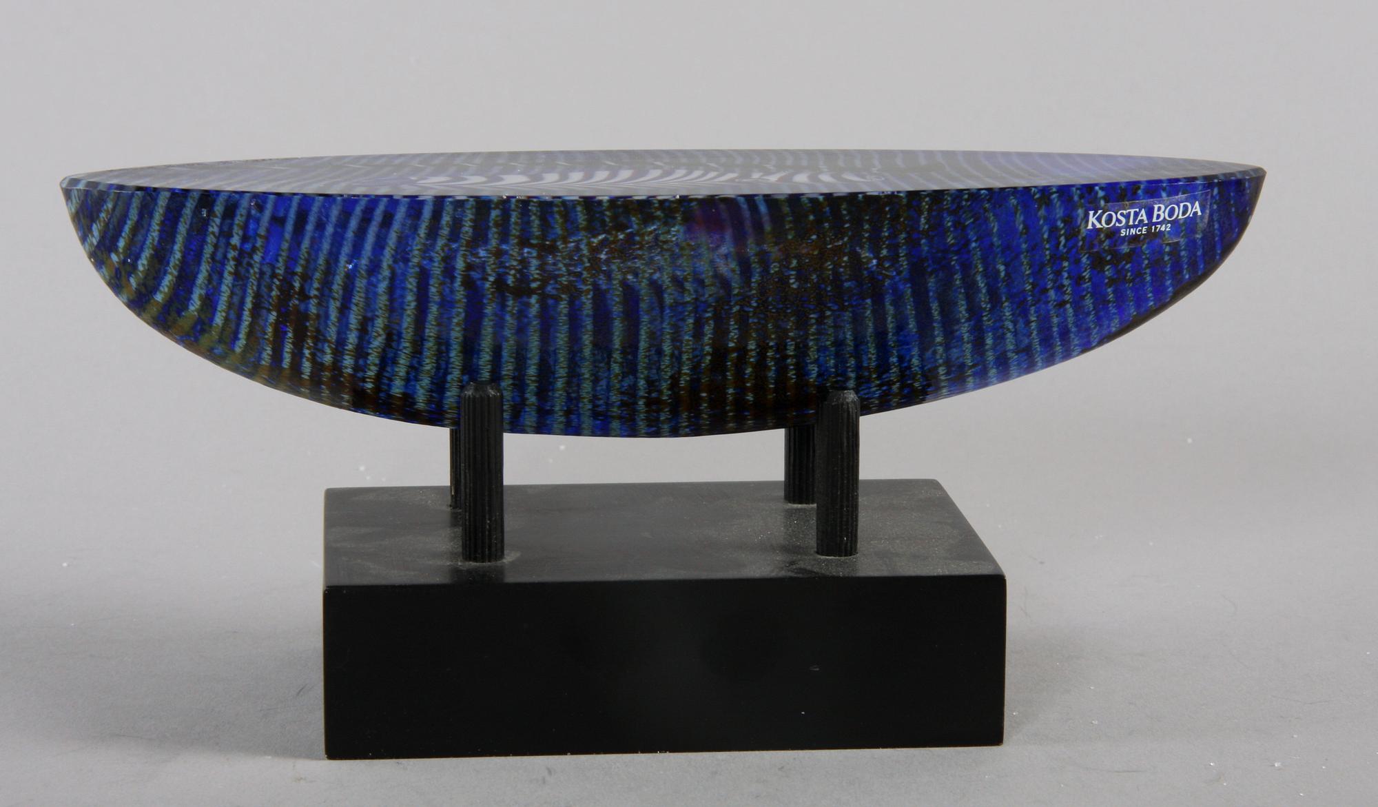 SKULPTUR, glas, Bertil Vallien, Kosta Boda, sign.