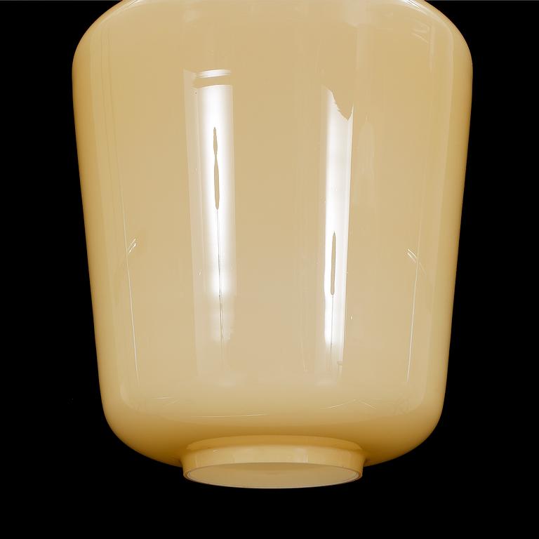TAKLAMPA, glas, Pukebergs glasbruk, 1900-tal. Höjd 81 cm.