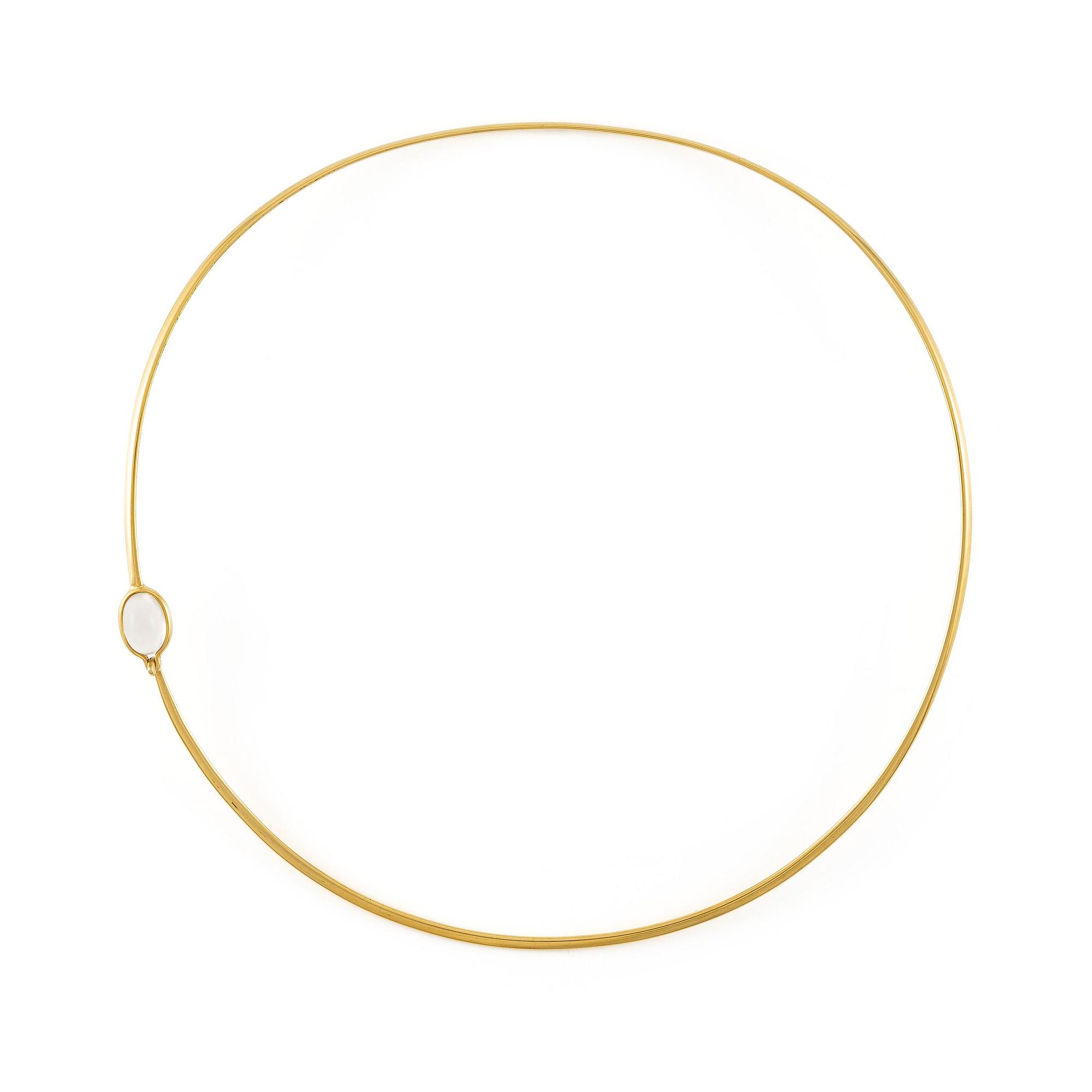 Vivianna Torun Bülow-Hübe, a necklace, 18K gold set with a moonstone, Jakarta.