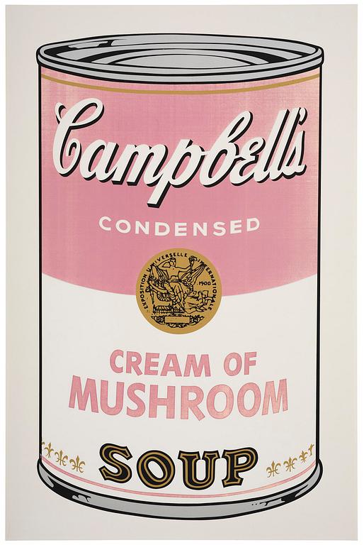 Andy Warhol, "Cream Mushroom" ur: "Campbell's soup II".