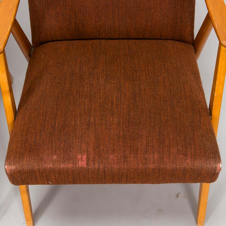 Ilmari Lappalainen, a pair of 1950s '2452' armchairs for Asko, Finland.