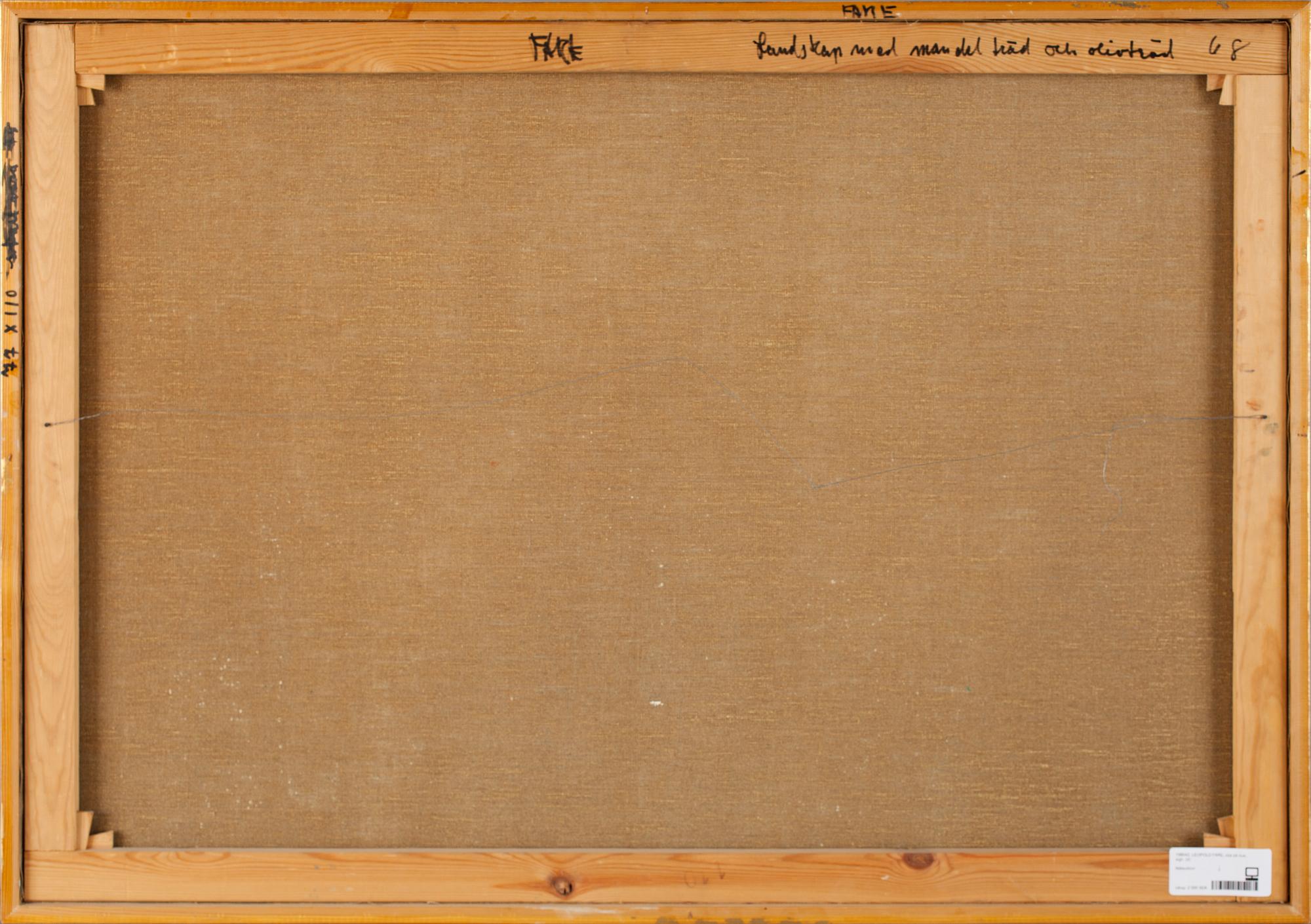 LEOPOLD FARE, olja på duk, sign.