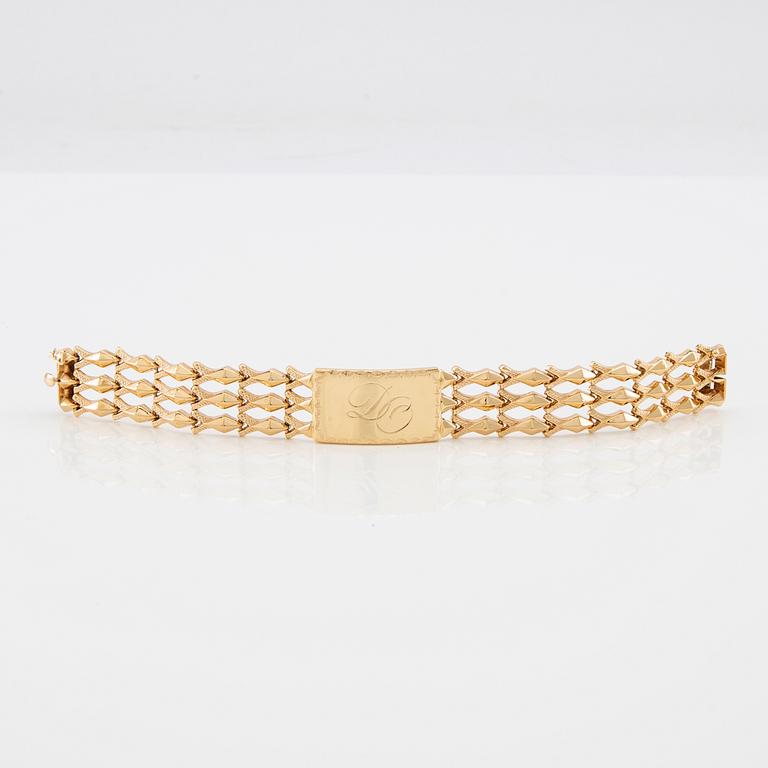 Bracelet 18K gold, Vicenza Italy.