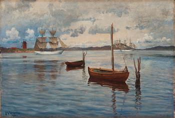 Johan Ericson, View from Marstrand towards Kvarnholmen.