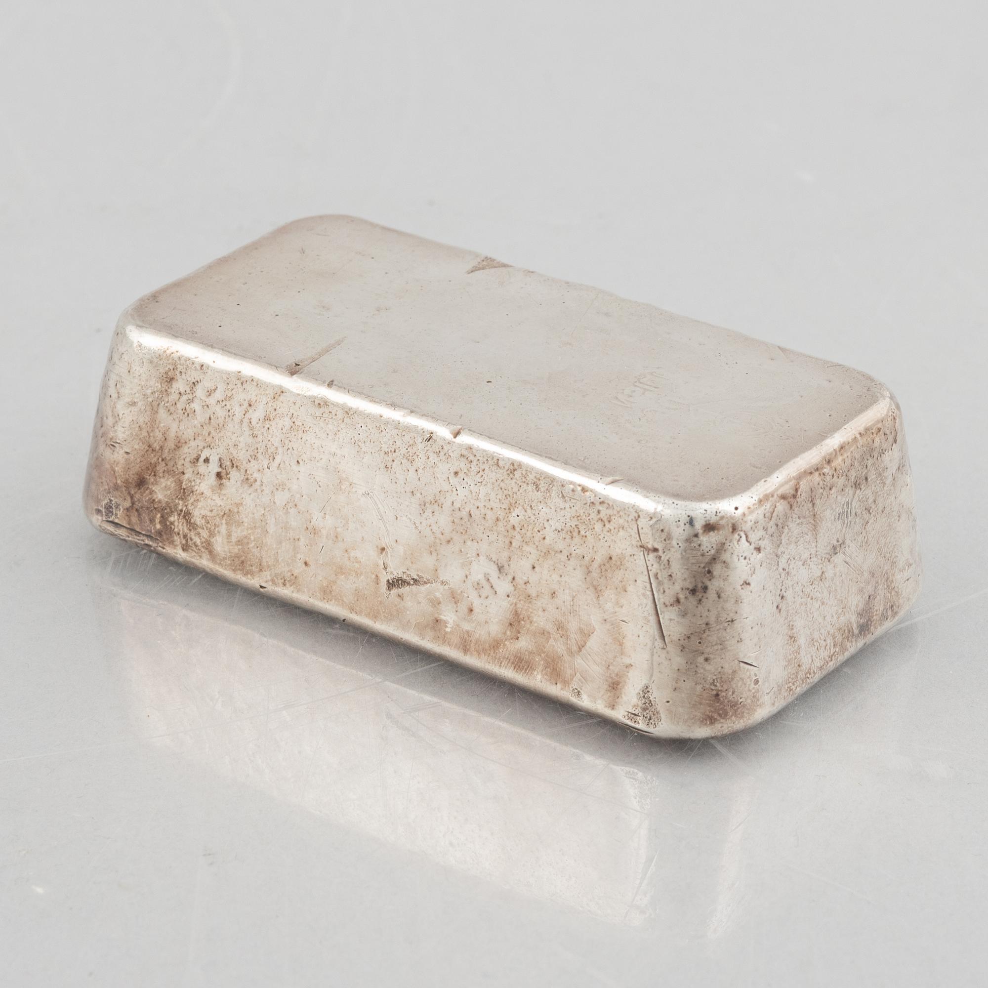 Silvertacka, 1000 gram, Degussa Feinsilber 999.