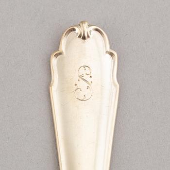 A German silver cutlery service, with Swedish import marks, (148 pieces).